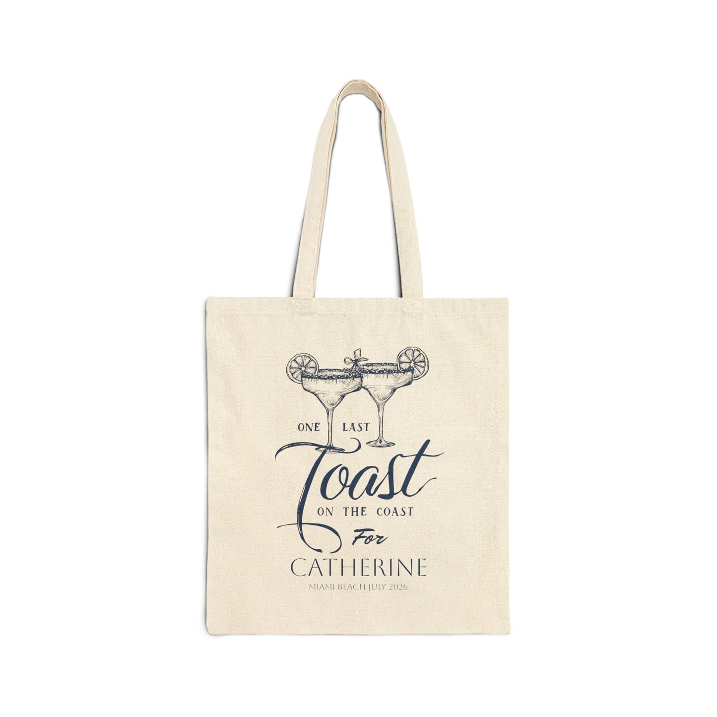 One Last Toast On The Coast Beach Bachelorette Party Tote Bag