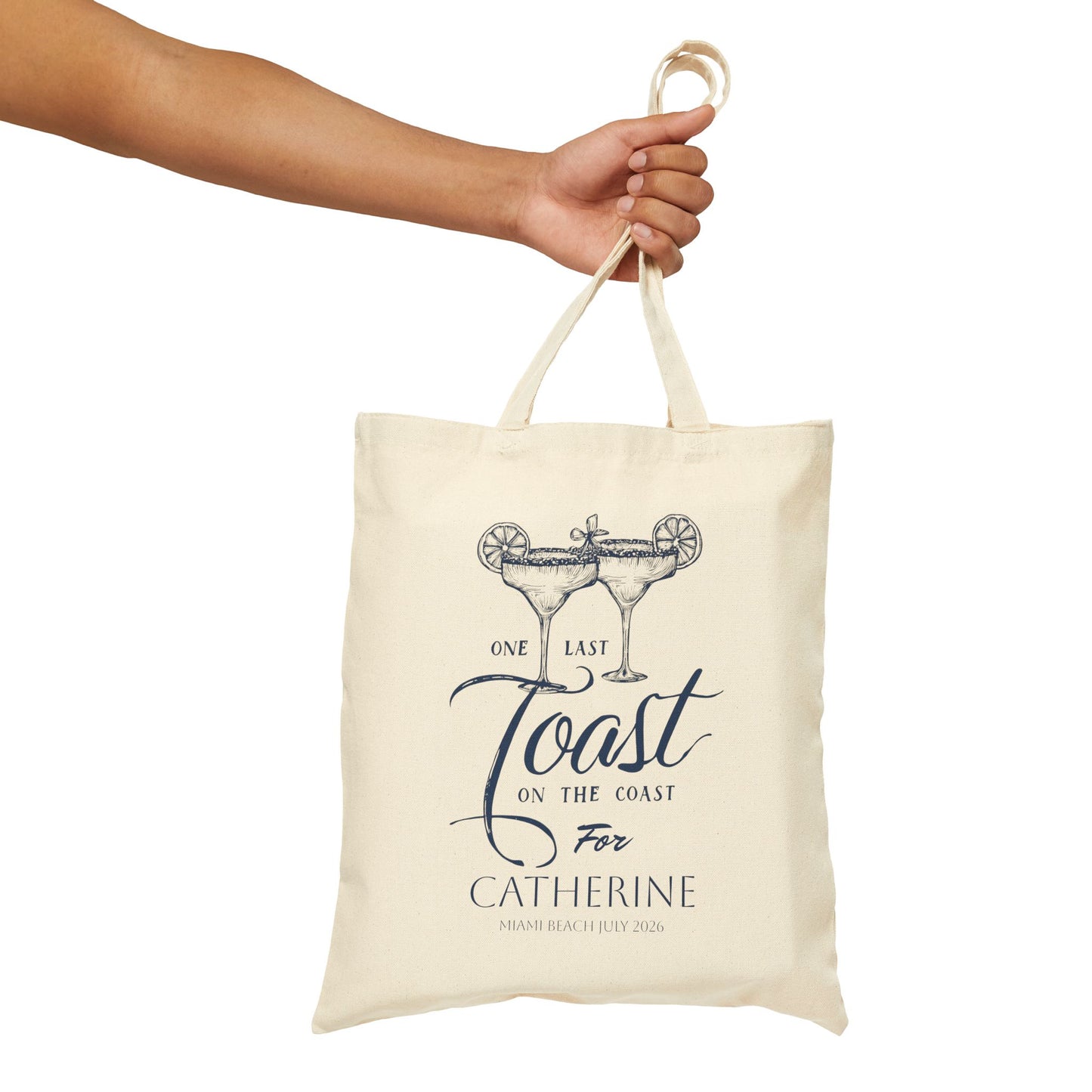 One Last Toast On The Coast Beach Bachelorette Party Tote Bag