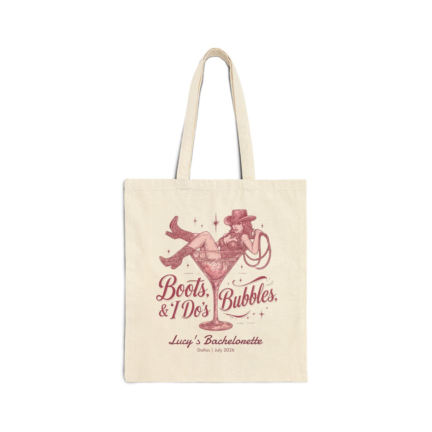 Boots, Bubbles & I Do's Bachelorette Party Tote Bag