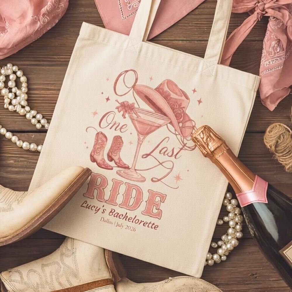 One Last Ride Bachelorette Party Tote Bag