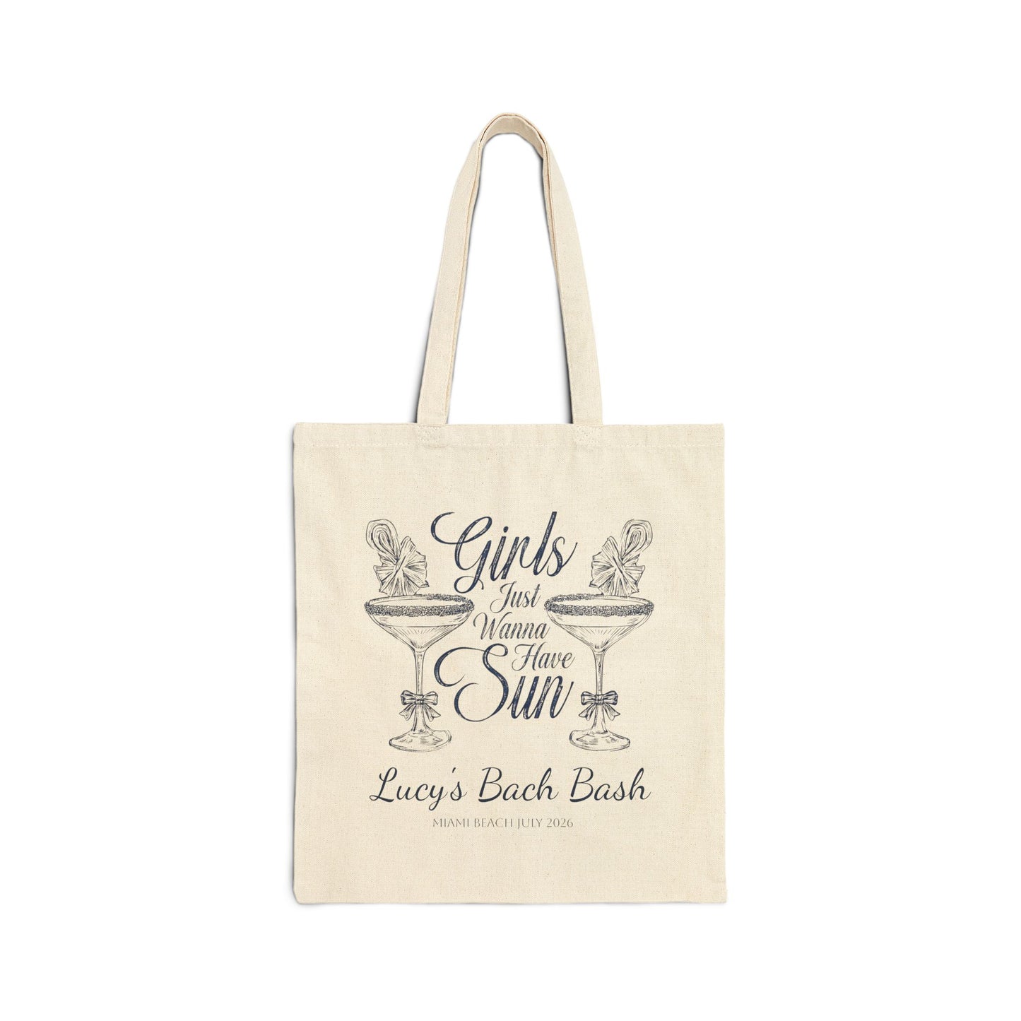 Girls Just Wanna Have Sun Beach Bachelorette Party Tote Bag