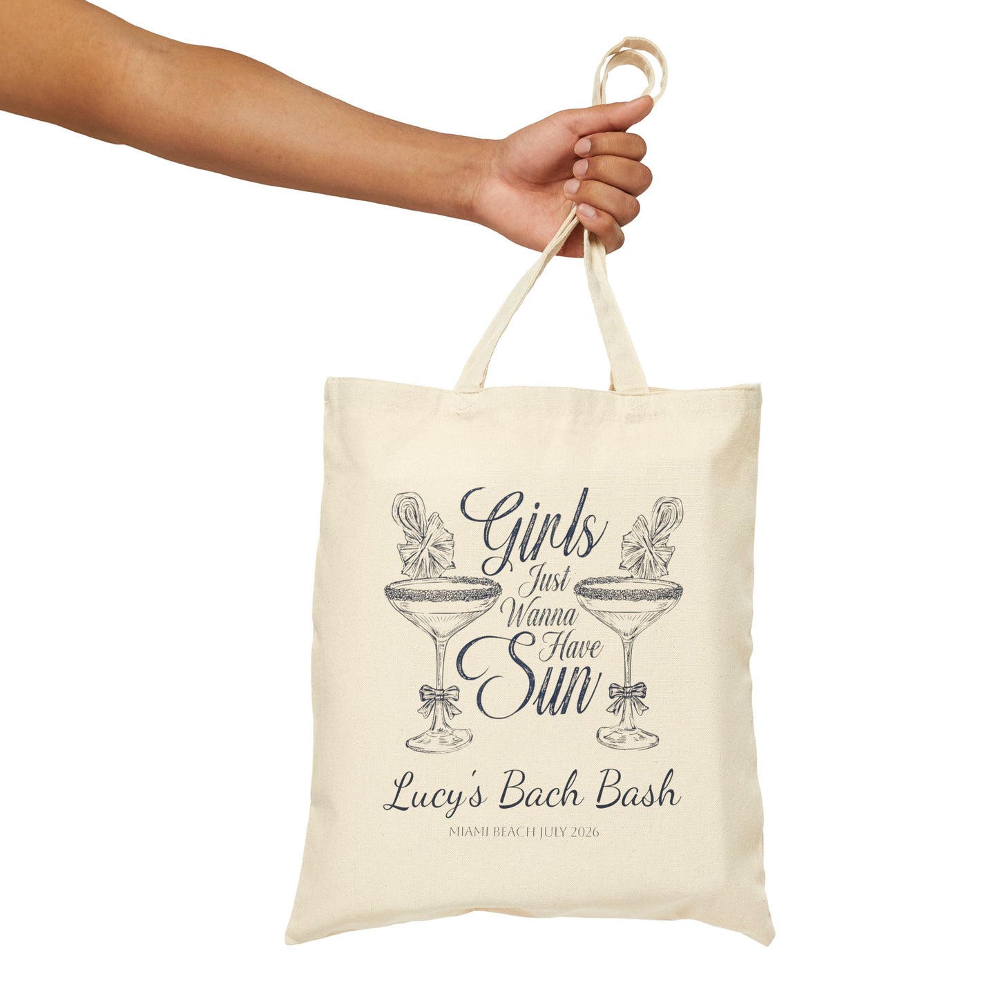Girls Just Wanna Have Sun Beach Bachelorette Party Tote Bag