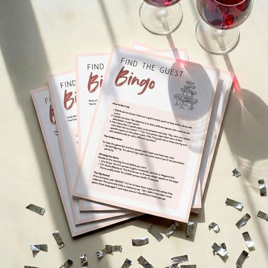 Bachelorette Party Game: Find the Guest Bingo