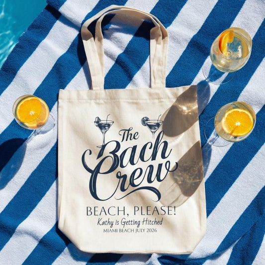 The Bach Crew, Beach Please! Bachelorette Party Tote Bag